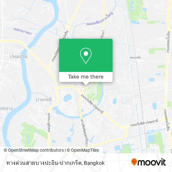 ทางด่วนสายบางปะอิน-ปากเกร็ด map
