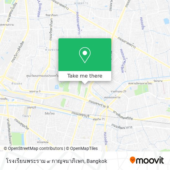 โรงเรียนพระราม ๙ กาญจนาภิเษก map