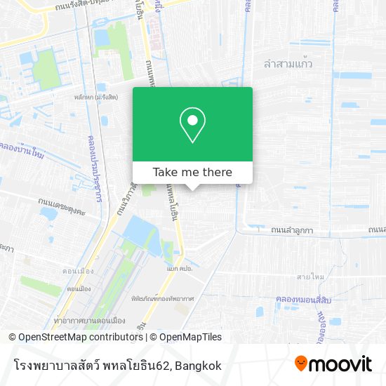 โรงพยาบาลสัตว์ พหลโยธิน62 map