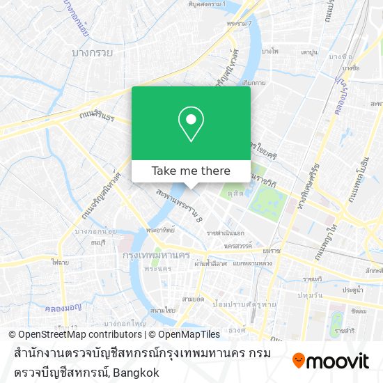 สำนักงานตรวจบัญชีสหกรณ์กรุงเทพมหานคร กรมตรวจบีญชีสหกรณ์ map