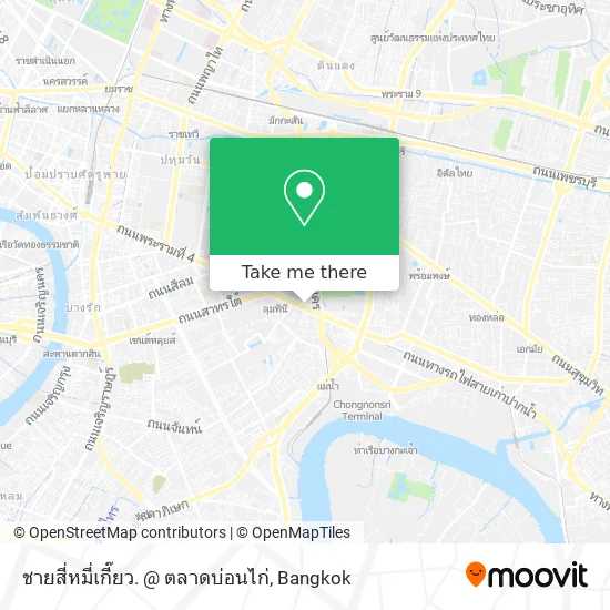 ชายสี่หมี่เกี๊ยว. @ ตลาดบ่อนไก่ map