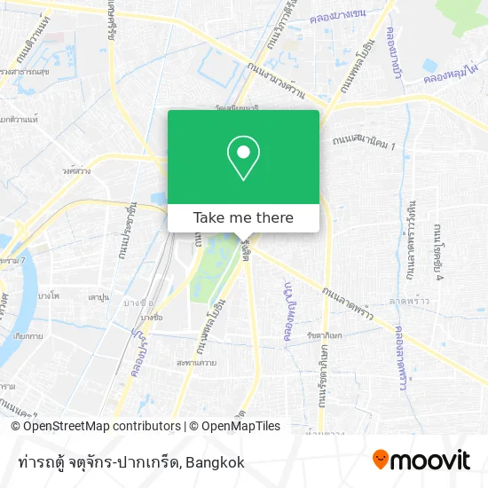 ท่ารถตู้ จตุจักร-ปากเกร็ด map