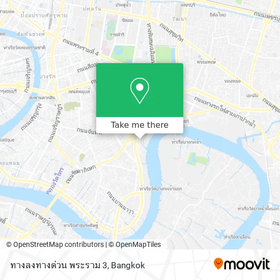 ทางลงทางด่วน พระราม 3 map