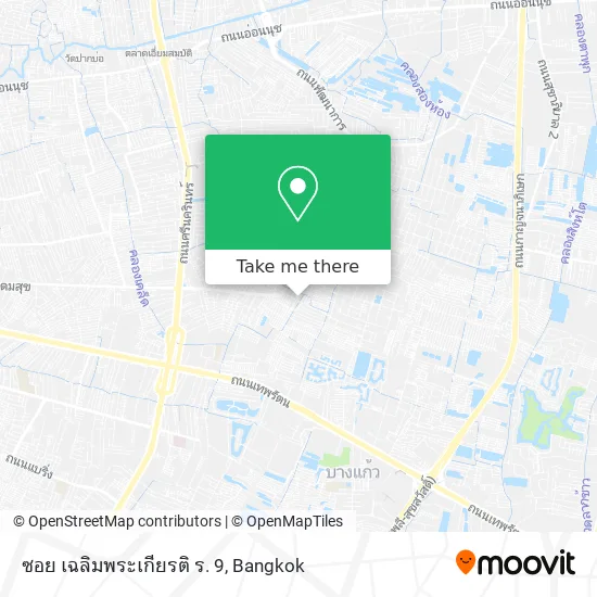 ซอย เฉลิมพระเกียรติ ร. 9 map