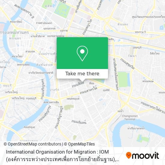 International Organisation for Migration : IOM (องค์การระหว่างประเทศเพื่อการโยกย้ายถิ่นฐาน) map