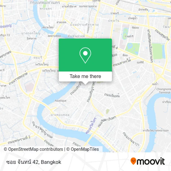 ซอย จันทน์ 42 map
