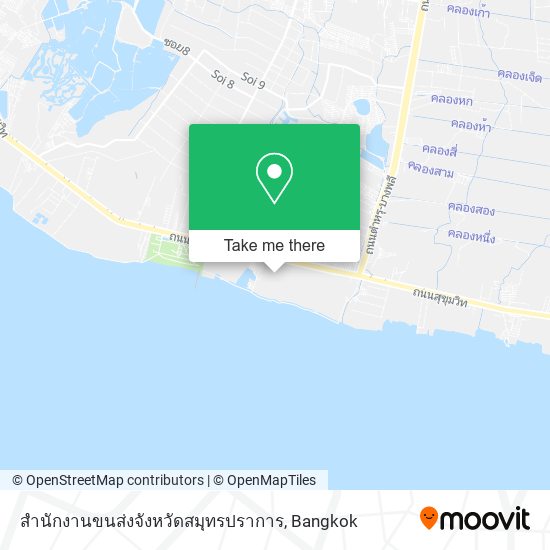 สำนักงานขนส่งจังหวัดสมุทรปราการ map