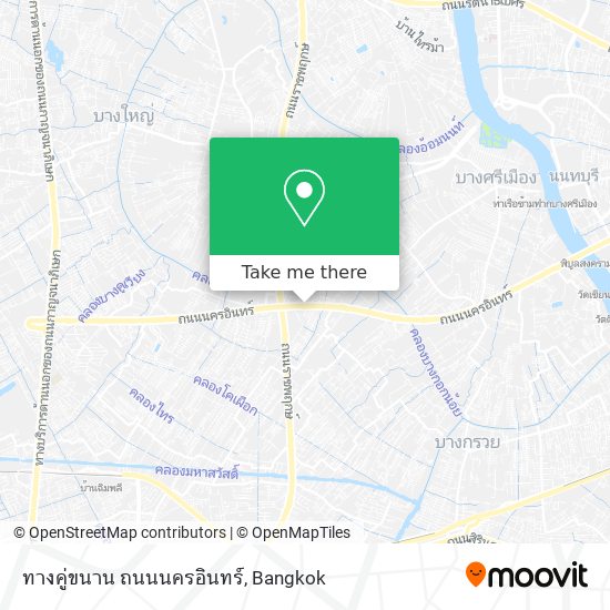 ทางคู่ขนาน ถนนนครอินทร์ map