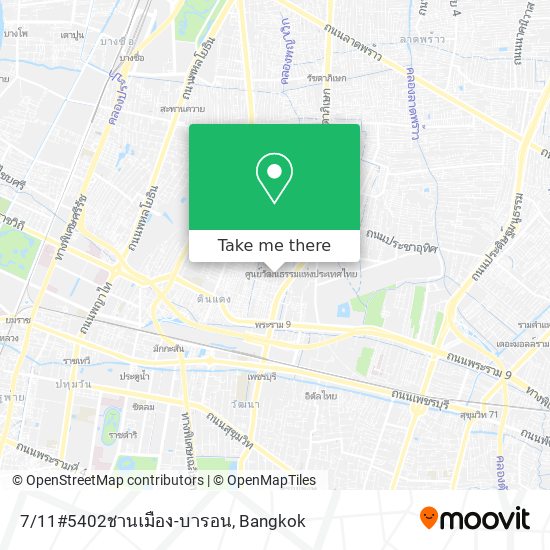 7/11#5402ชานเมือง-บารอน map