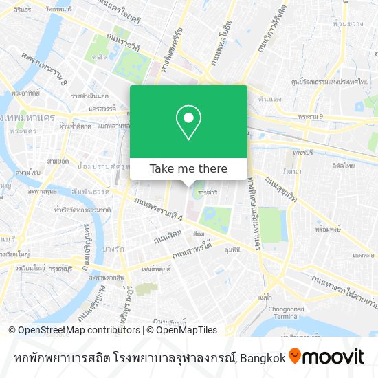 หอพักพยาบารสถิต โรงพยาบาลจุฬาลงกรณ์ map