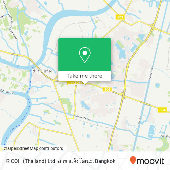RICOH (Thailand) Ltd. สาขาแจ้งวัฒนะ map