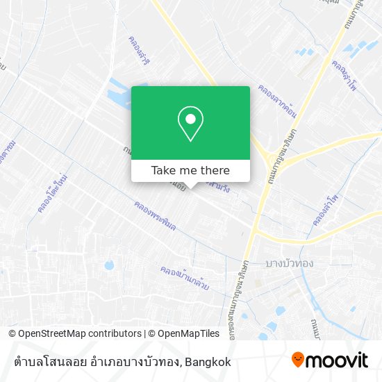ตำบลโสนลอย อำเภอบางบัวทอง map