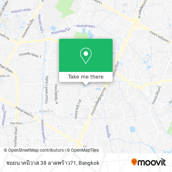 ซอยนาคนิวาส 38 ลาดพร้าว71 map