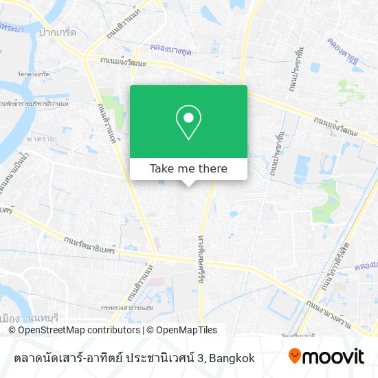 ตลาดนัดเสาร์-อาทิตย์ ประชานิเวศน์ 3 map