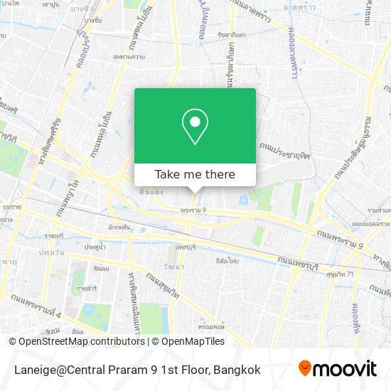 Laneige@Central Praram 9 1st Floor map