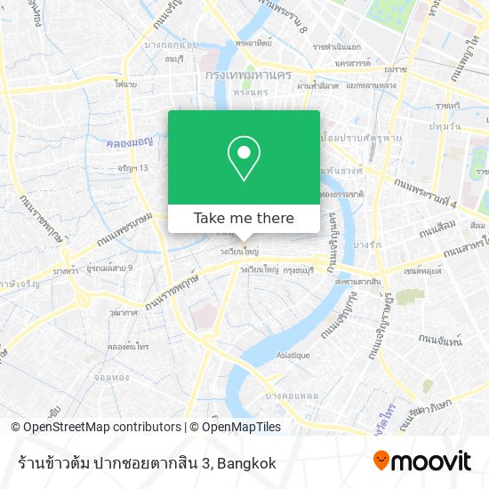 ร้านข้าวต้ม ปากซอยตากสิน 3 map