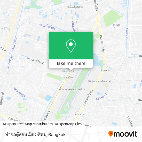 ท่ารถตู้ดอนเมือง-สีลม map
