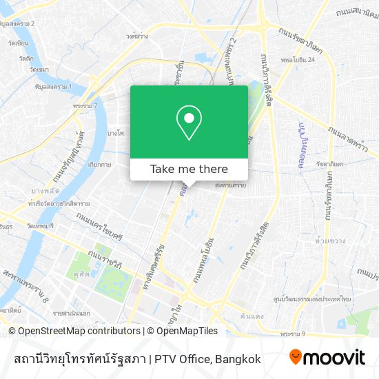 สถานีวิทยุโทรทัศน์รัฐสภา | PTV Office map