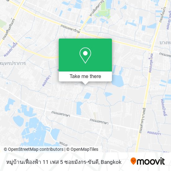 หมู่บ้านเฟื่องฟ้า 11 เฟส 5 ซอยมังกร-ขันดี map