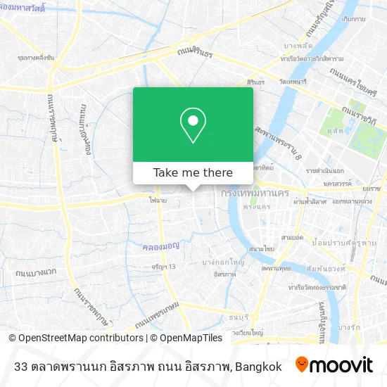 33 ตลาดพรานนก อิสรภาพ ถนน อิสรภาพ map