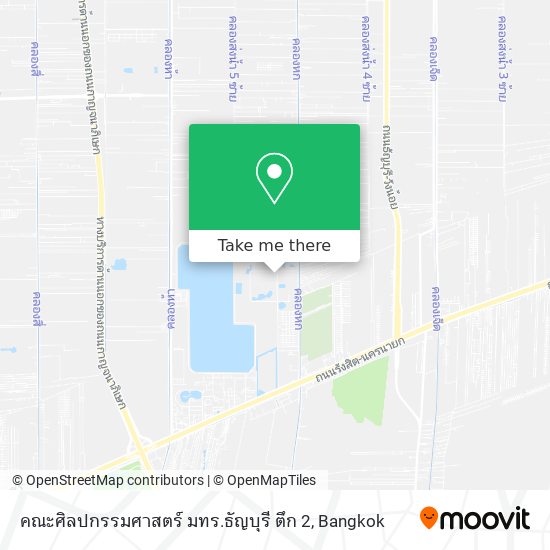 คณะศิลปกรรมศาสตร์ มทร.ธัญบุรี ตึก 2 map