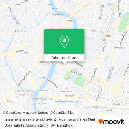 สมาคมนักข่าว นักหนังสือพิมพ์แห่งประเทศไทย (Thai Journalists Association) TJA map