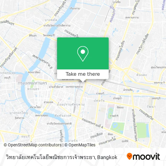 วิทยาลัยเทคโนโลยีพณิชยการเจ้าพระยา map