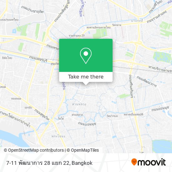 7-11 พัฒนาการ 28 แยก 22 map