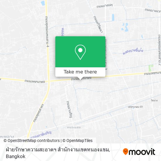 ฝ่ายรักษาความสะอาดฯ สำนักงานเขตหนองแขม map