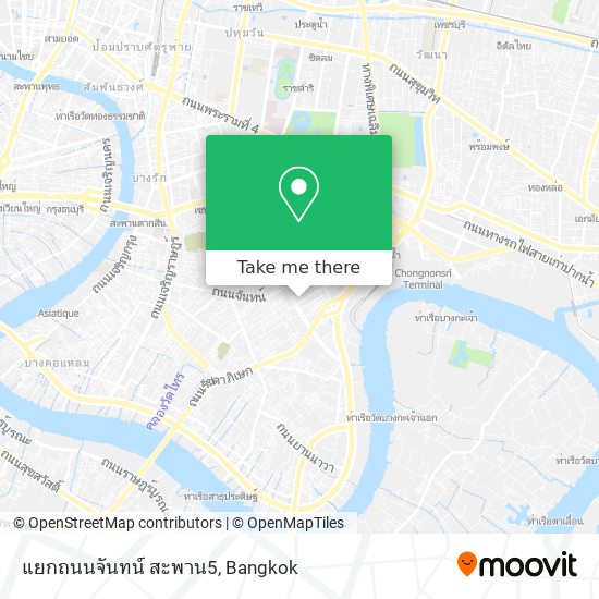 แยกถนนจันทน์ สะพาน5 map