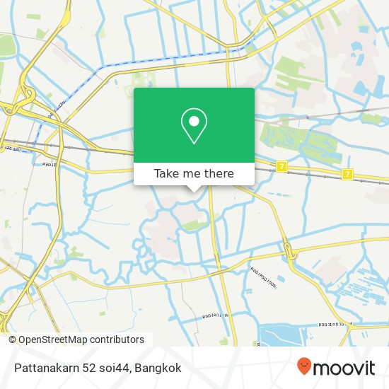 Pattanakarn 52 soi44 map