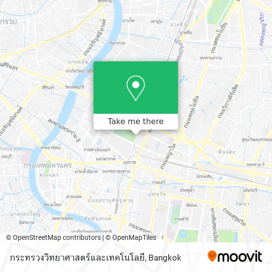 กระทรวงวิทยาศาสตร์และเทคโนโลยี map