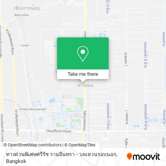 ทางด่วนพิเศษศรีรัช รามอินทรา - วงแหวนรอบนอก map