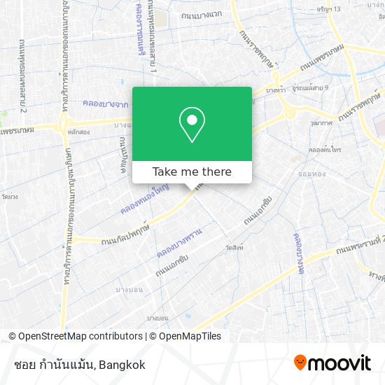 ซอย กำนันแม้น map