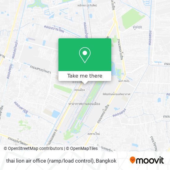 thai lion air office (ramp / load control) map