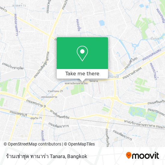 ร้านเช่าชุด ทานาร่า Tanara map