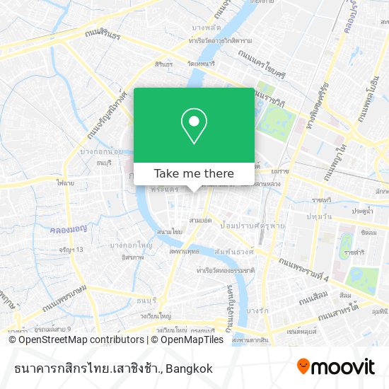 ธนาคารกสิกรไทย.เสาชิงช้า. map