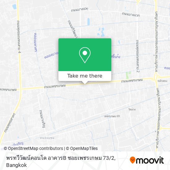 พรทวีวัฒน์คอนโด อาคารB ซอยเพชรเกษม 73 / 2 map