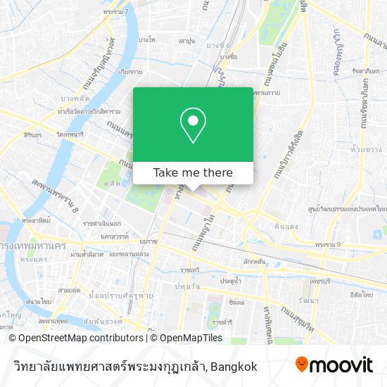วิทยาลัยแพทยศาสตร์พระมงกุฏเกล้า map
