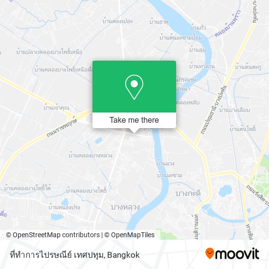 ที่ทำการไปรษณีย์ เทศปทุม map