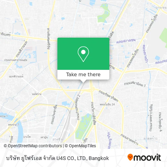 บริษัท ยูโฟร์เอส จำกัด U4S CO., LTD. map