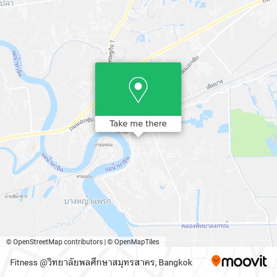 Fitness @วิทยาลัยพลศึกษาสมุทรสาคร map