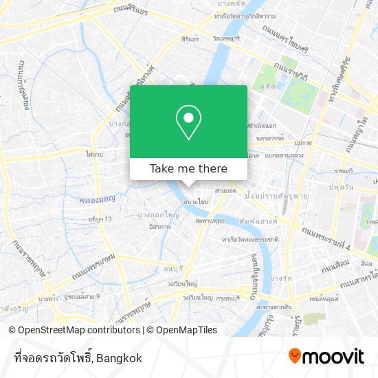 ที่จอดรถวัดโพธิ์ map