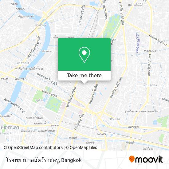 โรงพยาบาลสัตว์ราชครู map