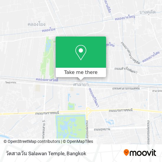 วัดสาลวัน Salawan Temple map