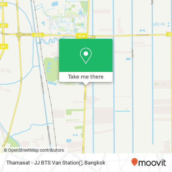 Thamasat - JJ BTS Van Station map