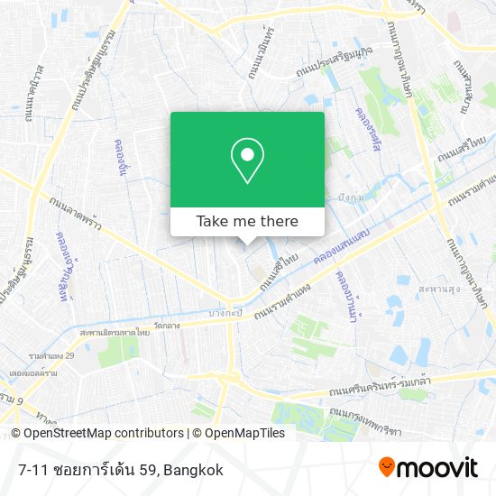 7-11 ซอยการ์เด้น 59 map