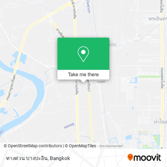 ทางด่วน บางปะอิน map