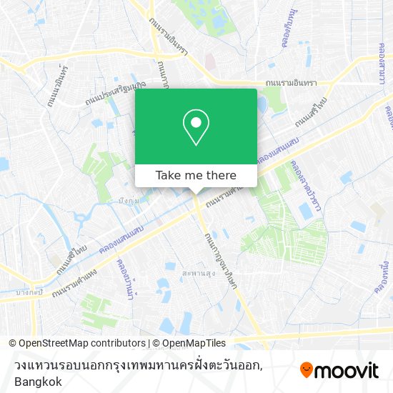 วงแหวนรอบนอกกรุงเทพมหานครฝั่งตะวันออก map
