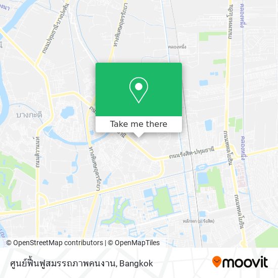 ศูนย์ฟื้นฟูสมรรถภาพคนงาน map
